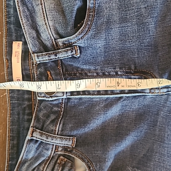 SO Women's Boot Cut Low Rise  Classic Blue Jeans 7/28 - Picture 6 of 9
